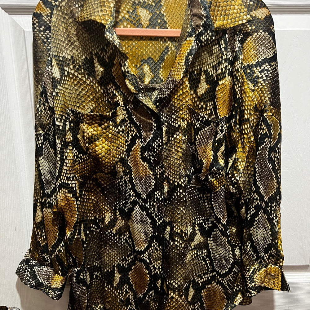 Snake Print Blouse